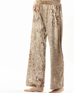 Femme Le Chat Pantalons^Pantalon en velours Platine doré