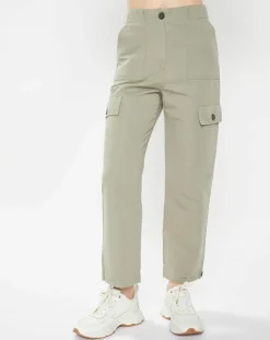 Pantalon Eprise kaki clair-Galeries Lafayette
