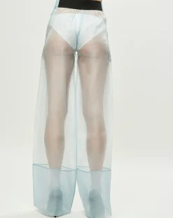 Femme La Perla Pantalons^Pantalon Esprit d'Atelier 100% Soie bleu
