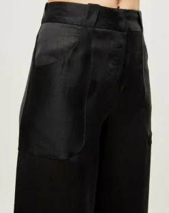Pantalon Esprit d'Atelier noir-La Perla Clearance