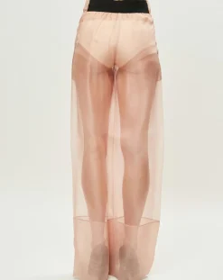 Pantalon Esprit d'Atelier en Soie rose-La Perla