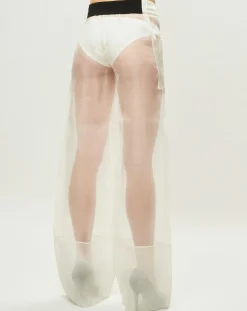 Pantalon Esprit d'Atelier en Soie écru-La Perla Online