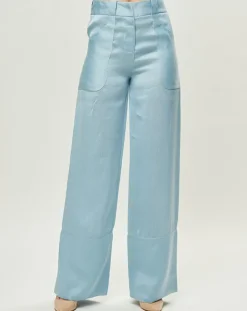 Pantalon Esprit d'Atelier bleu-La Perla Hot