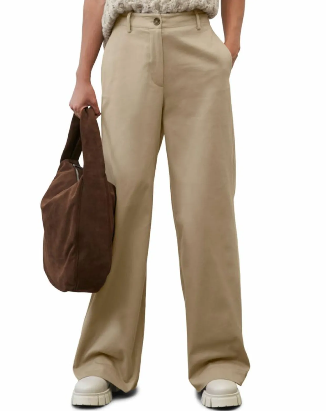 Pantalon flare beige-Marc O'Polo Online