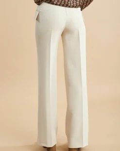 Femme Lauren Vidal Pantalons^Pantalon flare Muse lait