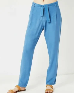 Pantalon fluide Cado bleu-Cuisse de Grenouille Discount