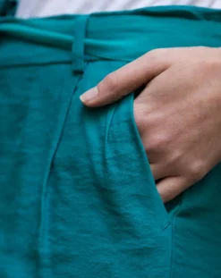 Femme Cuisse de Grenouille Pantalons^Pantalon fluide Cado turquoise
