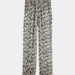 Pantalon fluide Nina rose/écru/noir-Scotch & Soda Discount