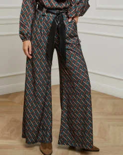 Femme Alice & Charlotte Pantalons^Pantalon imprimé Camille café