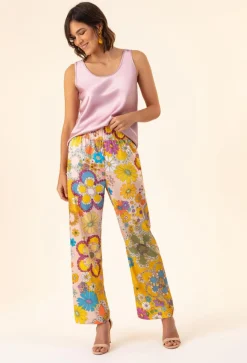 Femme Bleu Blanc Rouge Pantalons^Pantalon Jacinthe jaune