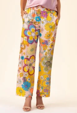 Femme Bleu Blanc Rouge Pantalons^Pantalon Jacinthe jaune
