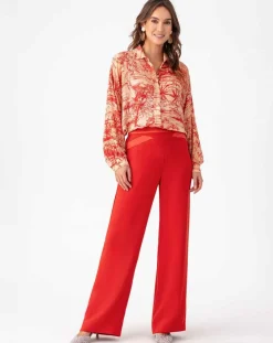 Femme Bleu Blanc Rouge Pantalons^Pantalon Jodie terre de sienne