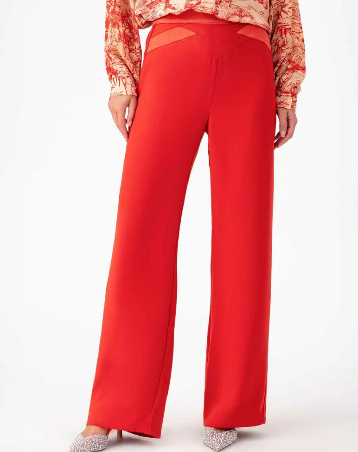 Femme Bleu Blanc Rouge Pantalons^Pantalon Jodie terre de sienne