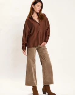 Femme Lauren Vidal Pantalons^Pantalon jupe-culotte Cloé seigle