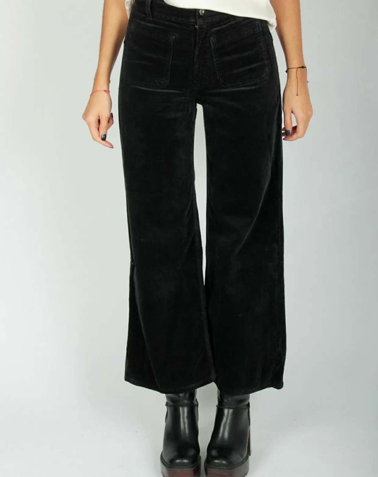 Pantalon jupe-culotte Cloé noir-Lauren Vidal New