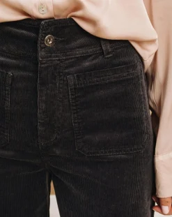 Pantalon jupe-culotte Cloé bitume-Lauren Vidal Outlet