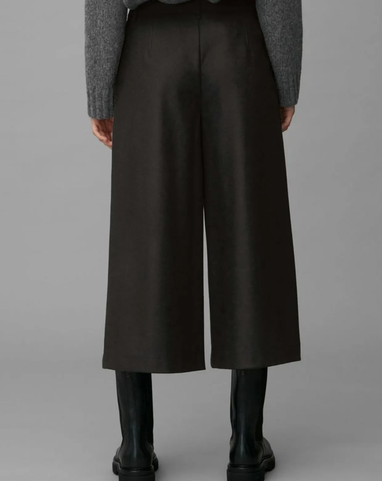 Femme Marc O'Polo Pantalons^Pantalon jupe-culotte en Laine mélangée noir