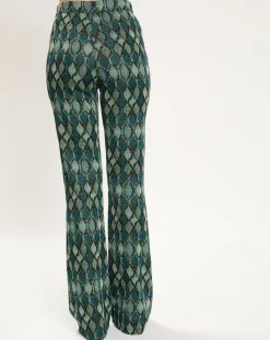 Femme Lauren Vidal Pantalons^Pantalon Kyllie à motifs bleu