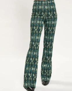 Femme Lauren Vidal Pantalons^Pantalon Kyllie à motifs bleu