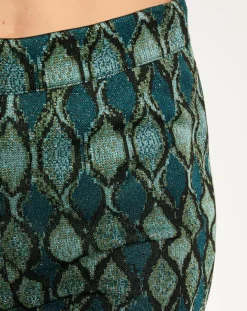 Femme Lauren Vidal Pantalons^Pantalon Kyllie à motifs bleu
