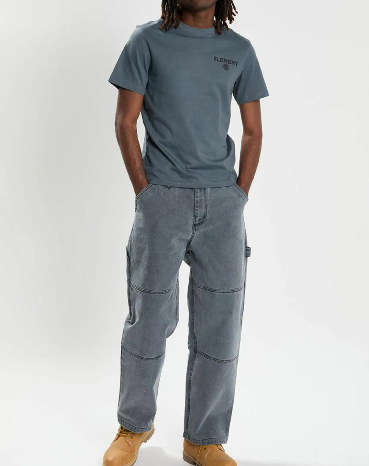 Homme Element Pantalons^Pantalon large Carpenter Canvas gris