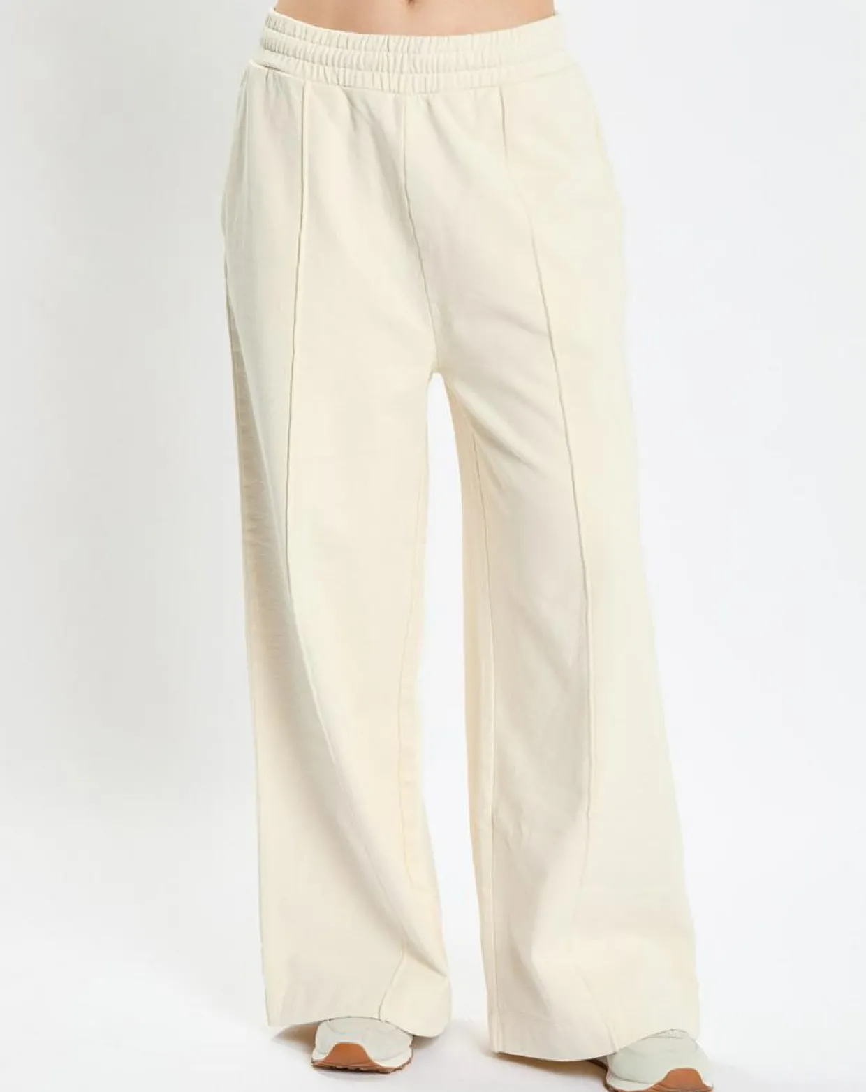 Femme Marc O'Polo Pantalons^Pantalon large en Molleton écru
