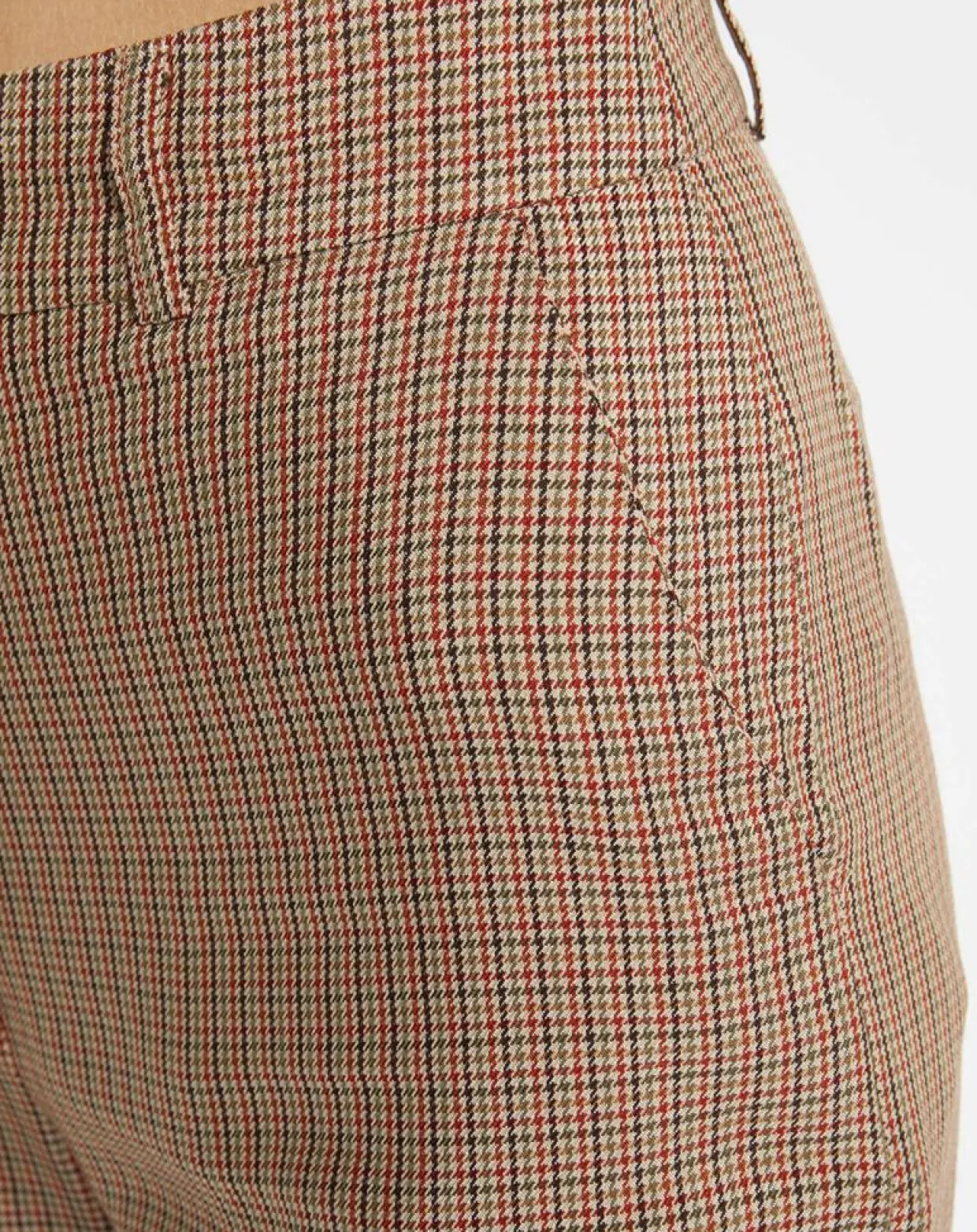 Femme Galeries Lafayette Pantalons^Pantalon large et fluide imprimé pied-de-poule marron