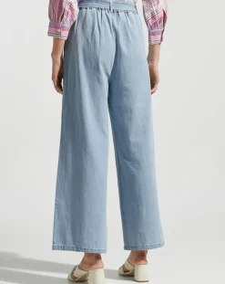 Femme Garance Paris Pantalons^Pantalon large Lucia bleu