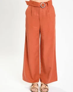 Pantalon large Lucia brique-Garance Paris Discount