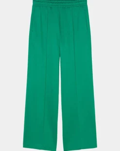 Pantalon large pinces taille élastique vert-Marc O'Polo Hot