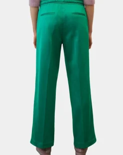 Pantalon large pinces taille élastique vert-Marc O'Polo Hot