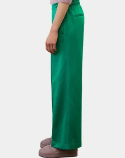 Pantalon large pinces taille élastique vert-Marc O'Polo Hot