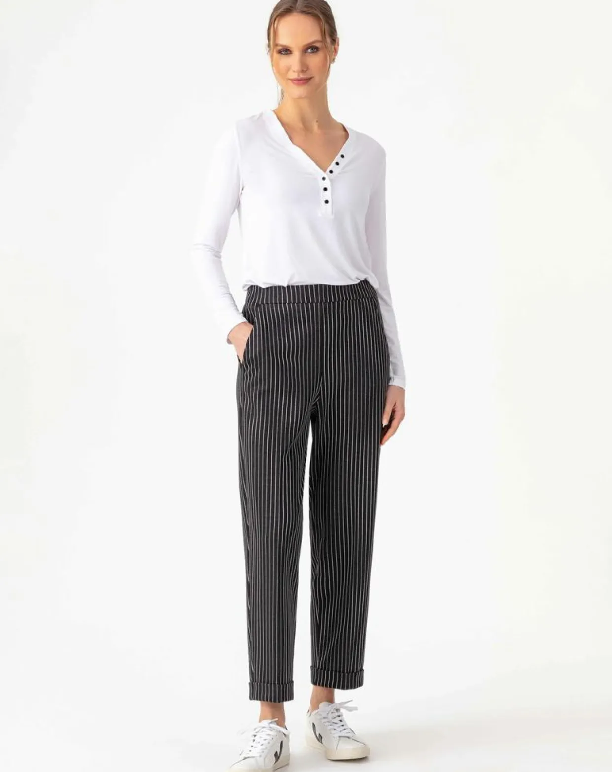 Femme Indies Pantalons^Pantalon Mael rayure noire