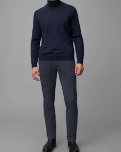 Homme Marc O'Polo Pantalons^Pantalon Malmo Smart Rayé bleu marine