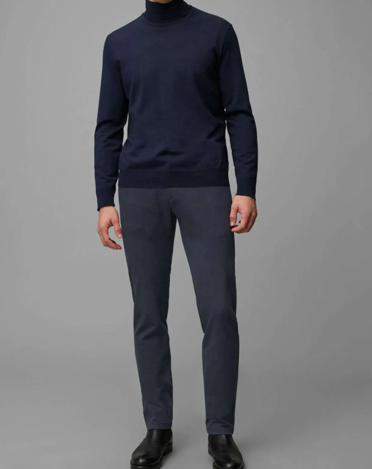 Homme Marc O'Polo Pantalons^Pantalon Malmo Smart Rayé bleu marine