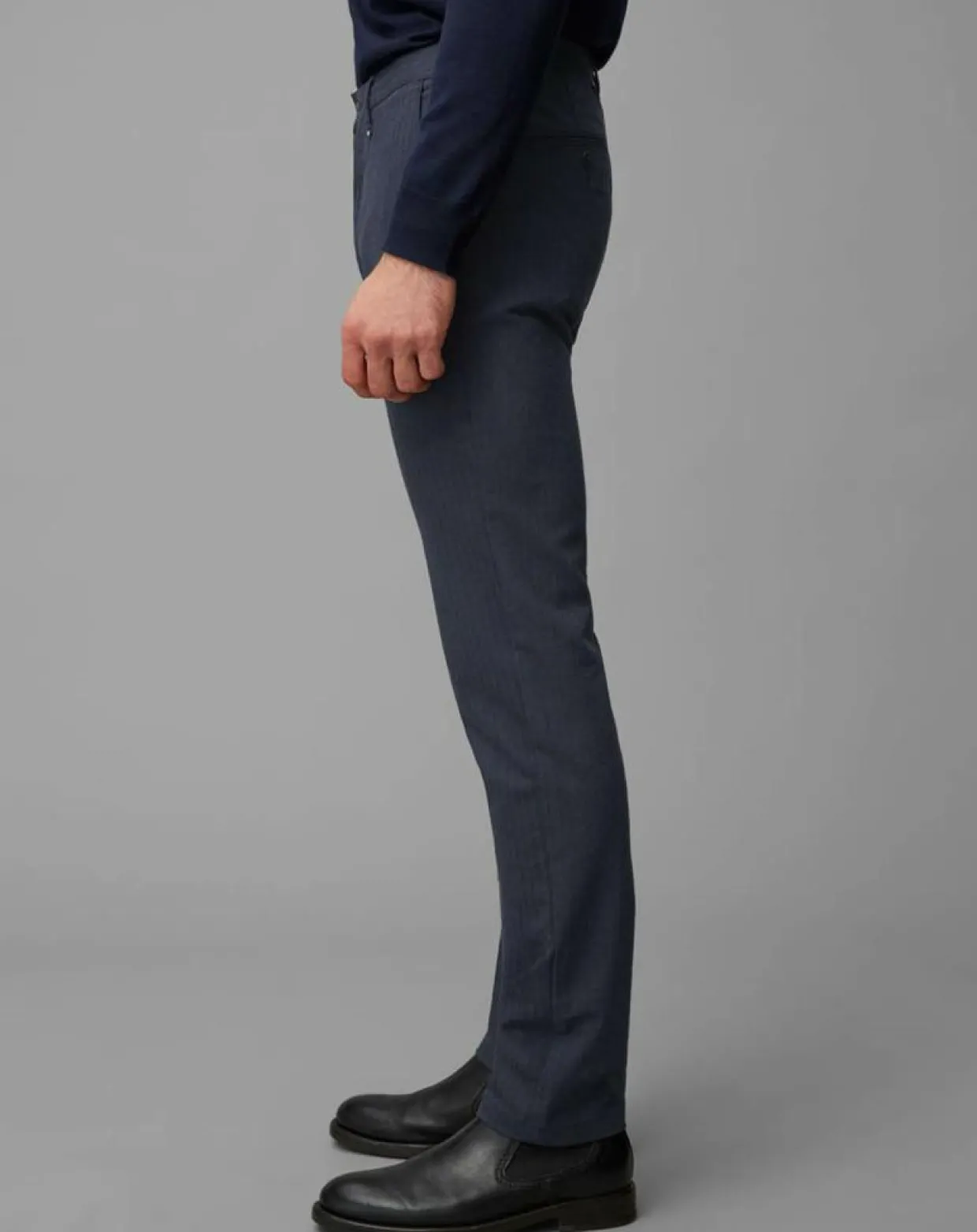 Homme Marc O'Polo Pantalons^Pantalon Malmo Smart Rayé bleu marine