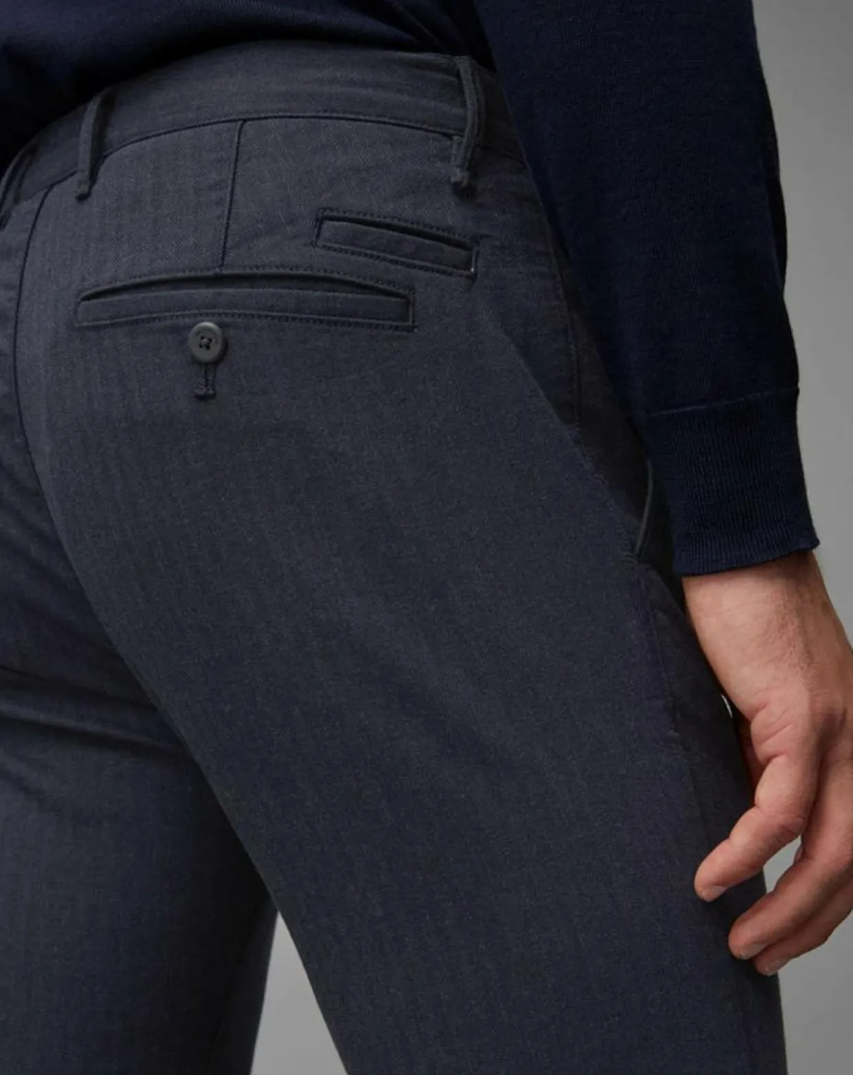 Homme Marc O'Polo Pantalons^Pantalon Malmo Smart Rayé bleu marine