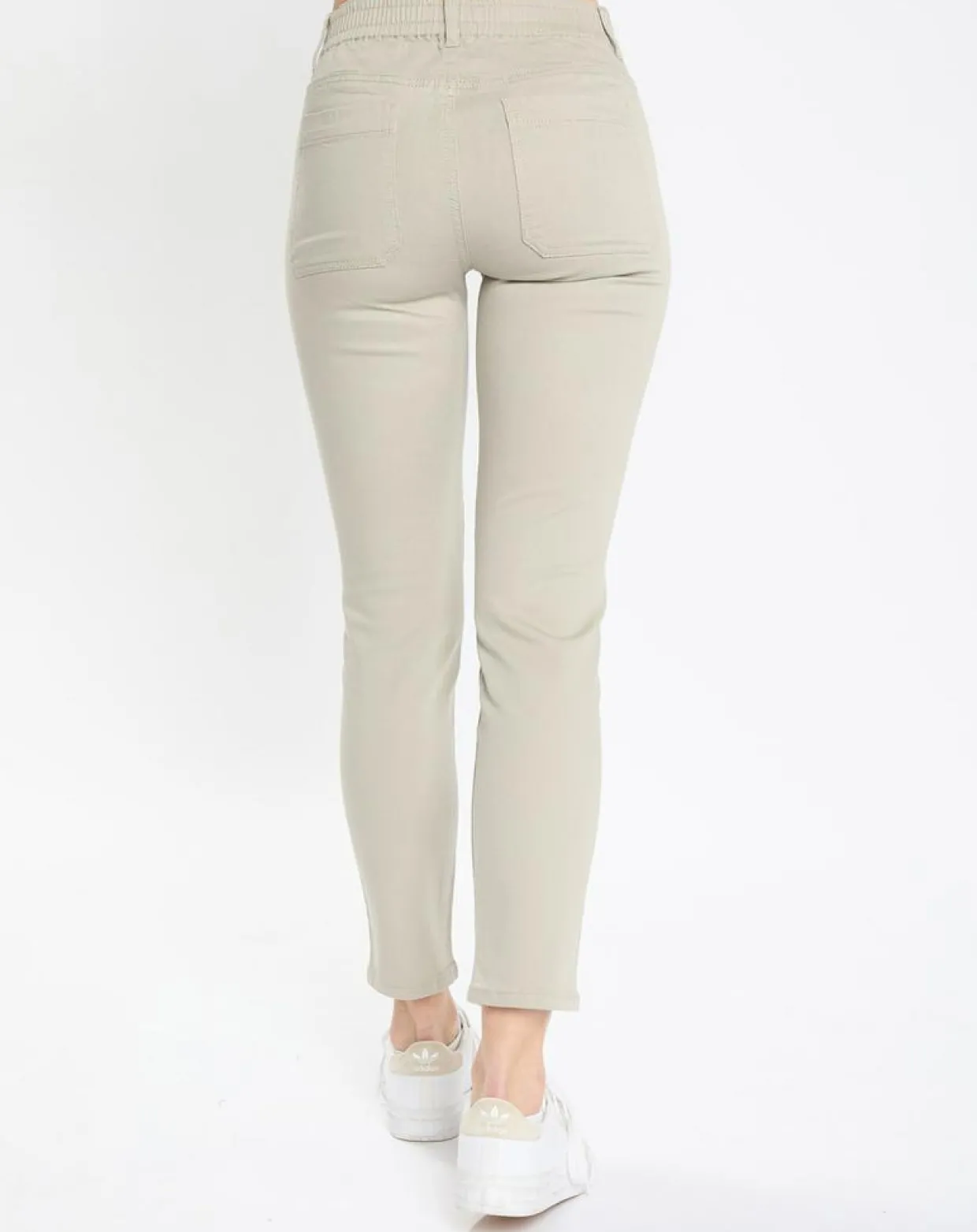 Femme Marc O'Polo Pantalons^Pantalon Mavas en Coton Bio gris clair