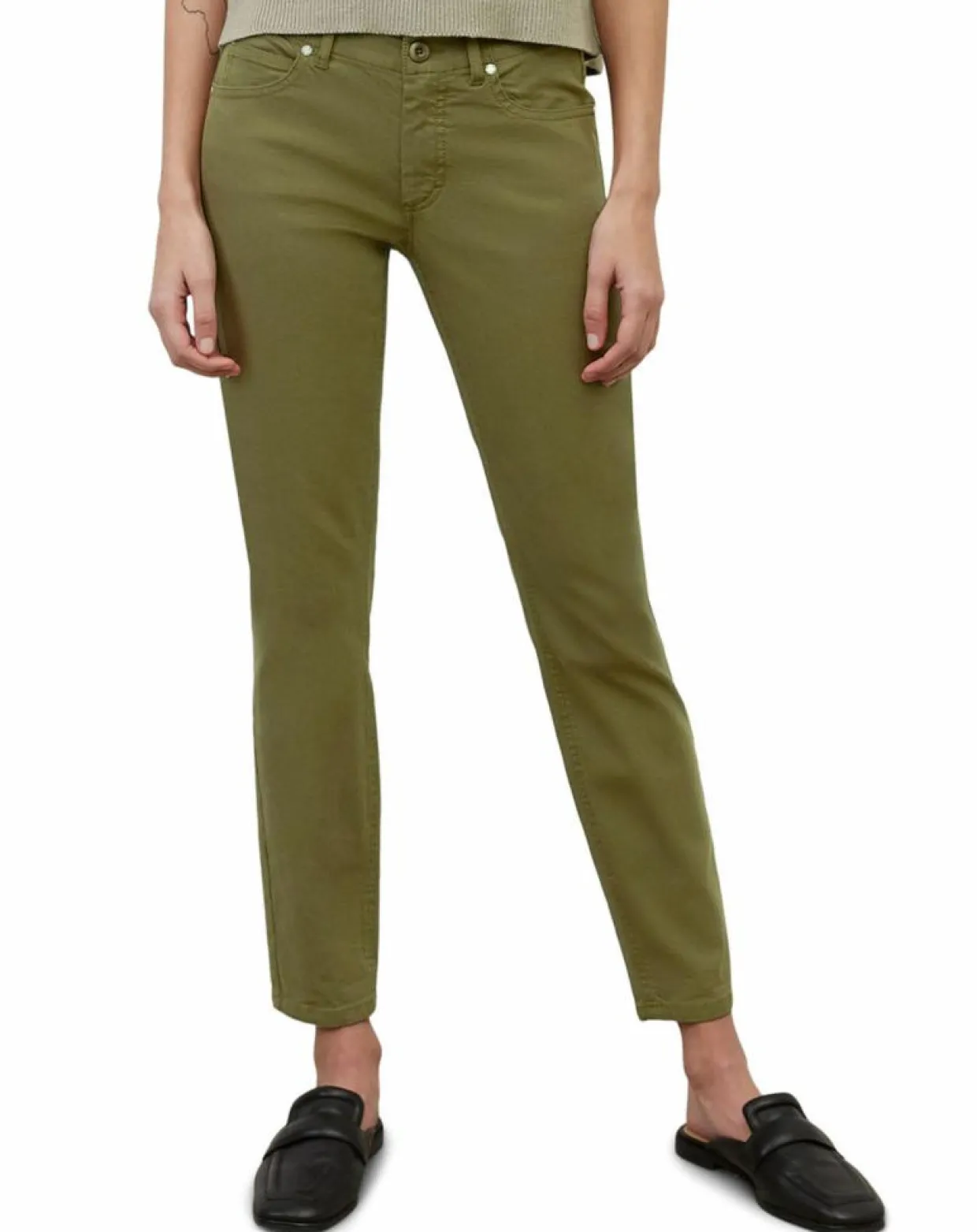 Pantalon Mavas en Coton Bio kaki-Marc O'Polo Hot