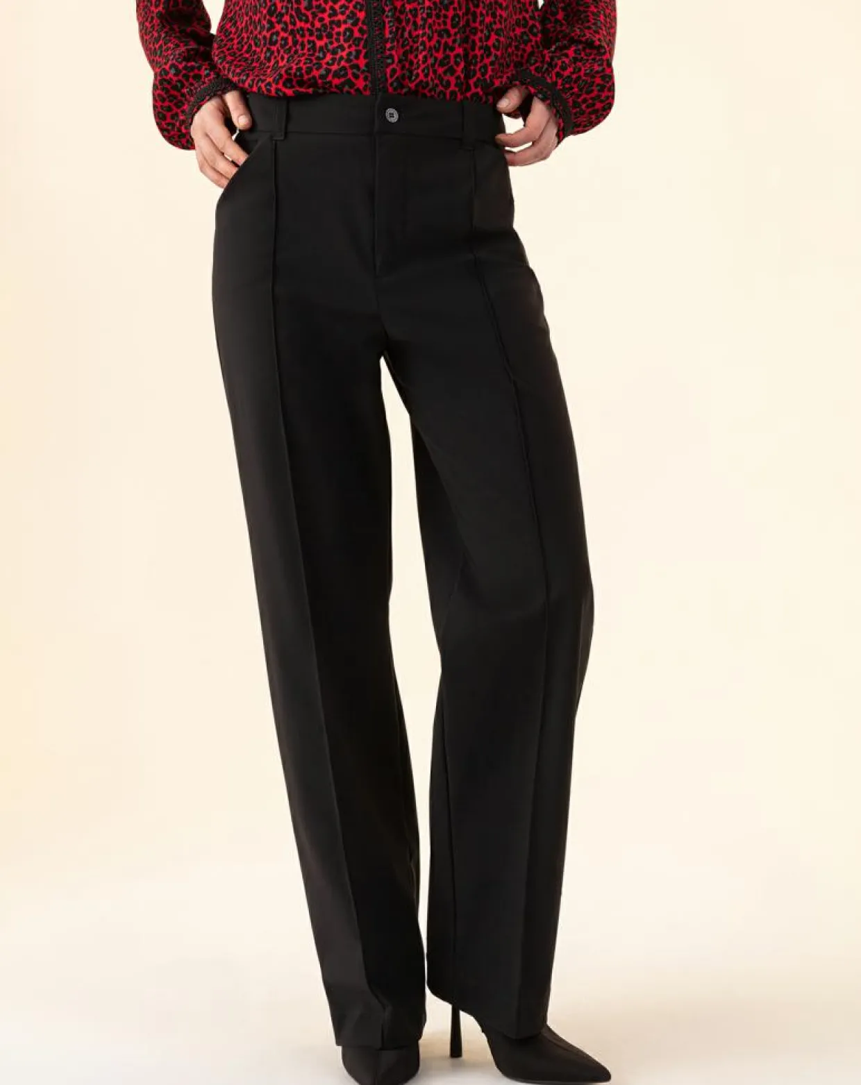 Pantalon Mike noir-Indies Online