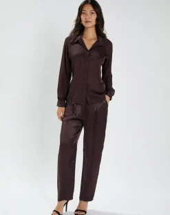 Pantalon Olga raisin-Lauren Vidal New