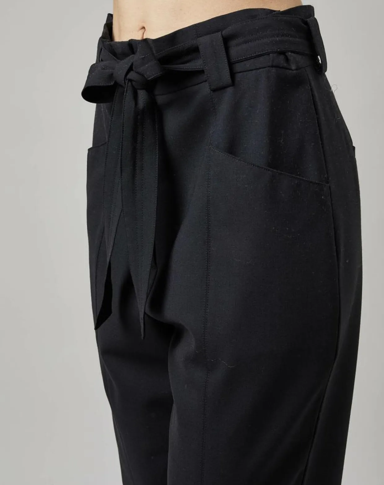 Pantalon Paper Bag noir-Marc O'Polo Discount