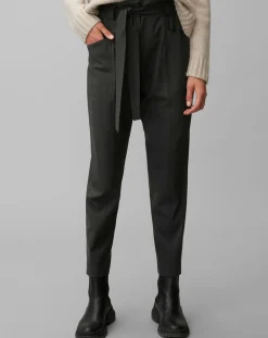 Pantalon Paper Bag noir-Marc O'Polo Discount