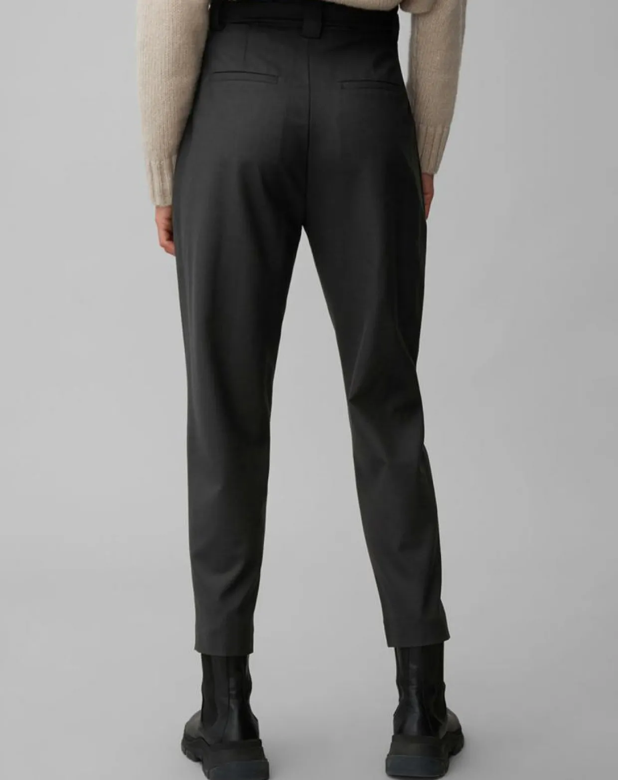 Pantalon Paper Bag noir-Marc O'Polo Discount
