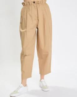 Pantalon paperbag pinces beige-Marc O'Polo New