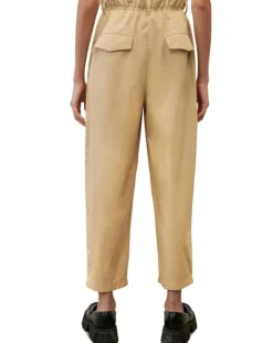 Pantalon paperbag pinces beige-Marc O'Polo New