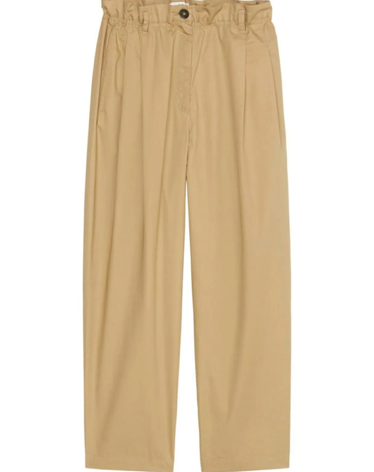 Pantalon paperbag pinces beige-Marc O'Polo New