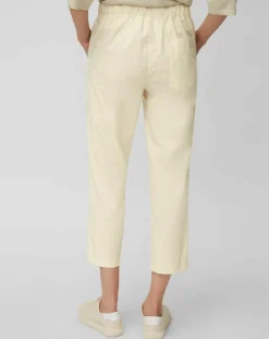 Pantalon popeline taille élastique beige-Marc O'Polo Discount