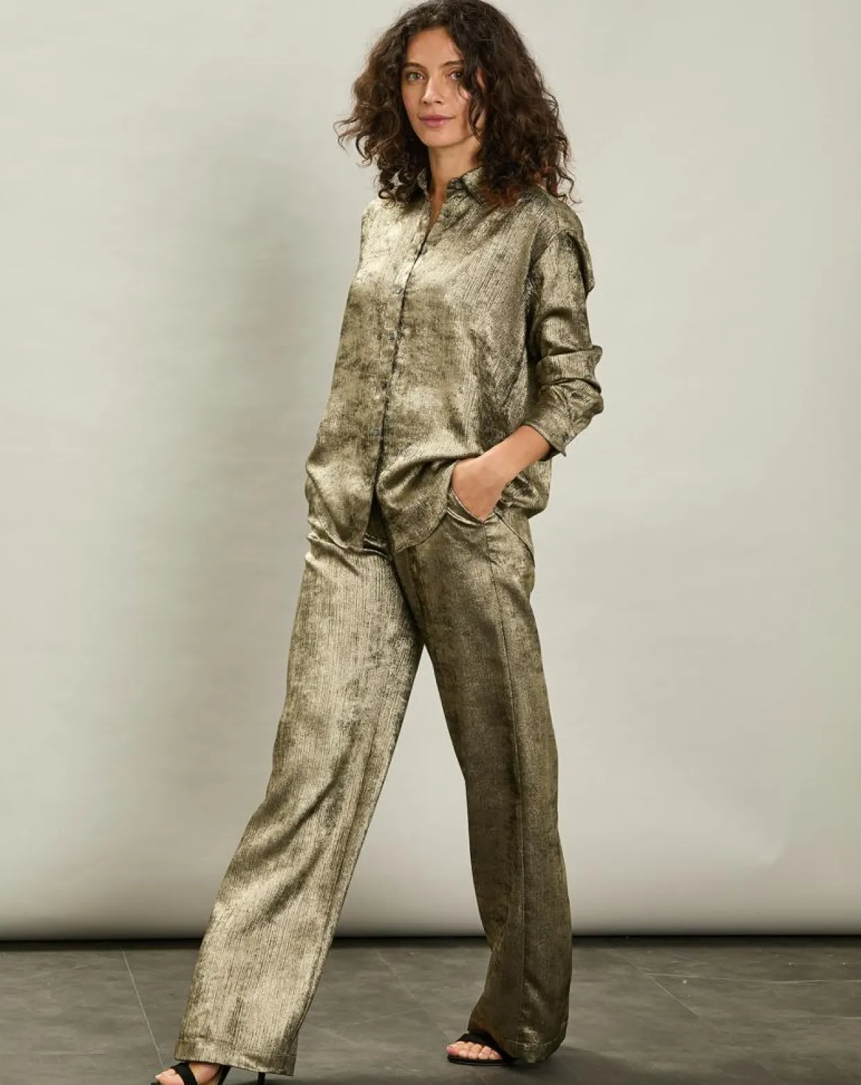 Femme Hartford Pantalons^Pantalon Positano doré