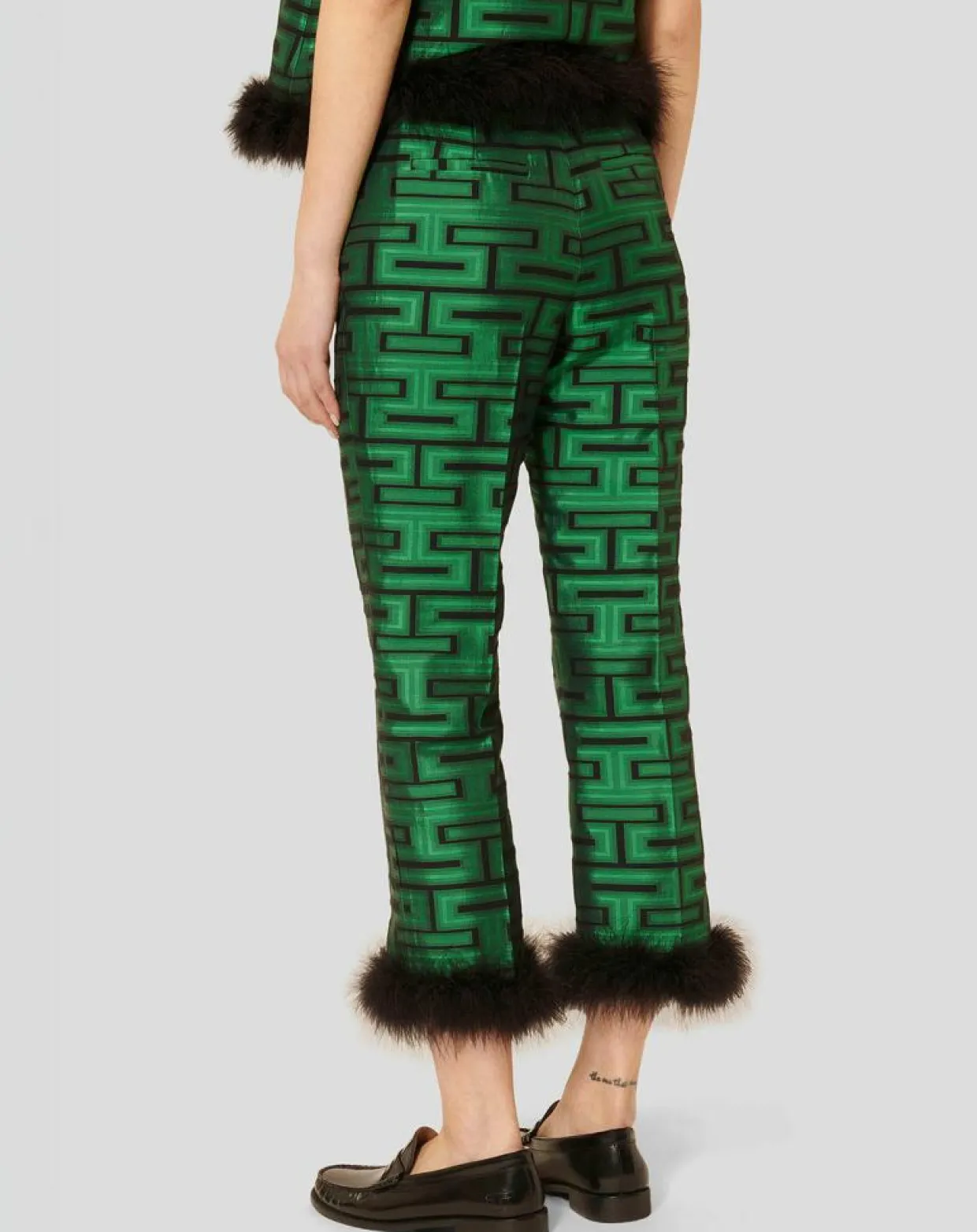 Pantalon Presley imprimé vert-Tara Jarmon Outlet